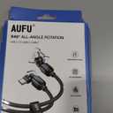 AUFU PD 60W USB C to USB C Cable 10ft(1Pack), Double 180 +360Rotation/C to C Fast Charging/Type C to Type C Cable/10ft USB C Cable for 1Phone 17/16/15/Ma-Book/Pad Series, Samsung Galaxy Series