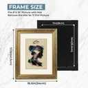 11x14 Vintage Picture Frame, Antique Photo Frames, Retro Design with 8x10 mat Vintage Frames for Home, Office and Wedding Decor, Blue