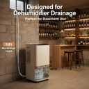 Upgraded Automatic Smart Dehumidifier Pump, 15FT High Lift, IPX8 Waterproof Mini Pump for Dehumidifier Drain, Auto Water-Level Detection, Ultra Quiet, Fits Most Large Dehumidifier Tanks