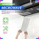 Microwave Filter Replacement 13.3" x 5.85" WB06X10596 GE Microwave Filter Fits Whirlpool Samsung Maytag - Aluminum Mesh Screen Grease Filters - Filters Air Entering Over the Range Oven Vent Fan (2-Pk)