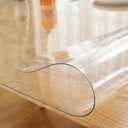 LovePads Clear Table Cover Protector, 36 x 60 Inch 2mm Thick Plastic Table Cover, Table Protector for Dining Room Table, Waterproof Dresser Cover Top for Kitchen, Coffee, Writing Desk