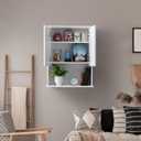 Bathroom Wall Medicine Cabinet with Soft-Close Buffering Hinges, 23x29