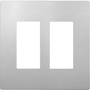 LIDER Double Decorator Metal Wall Plate, Temperature and Impact Resistant, 201 Stainless Steel, Screw less Cover, Modern Upgrade, Mid-Size 2-Gang 4.88 x 4.92, Polished Chrome, LSMWP-32M-PC