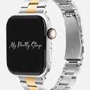 My Pretty Strap - Compatible Apple Watch Band Strap, Stainless Steel Fashion iWatch Replacement Strap- Easy Resizing, No Tool Needed, Fits Most Wrists- Series 1-11, SE and Ultra