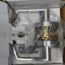 CLG HARDWARE Commercial Lever Door Lock - Heavy-Duty Locking Door Handle, Designer Door Handles, Cylindrical Lever Lock, Non-Handed Grade 2 Industrial Door Handle, 26D Satin Chrome, Entrance w/Clutch