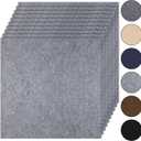 10Pcs Carpet Tiles Peel and Stick 24x 24 Non-Slip Self Adhesive Squares Carpet Floor Tile Reusable Waterproof Carpet for Living Room Bedroom (Light Gray)