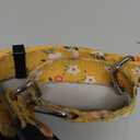 Hikiko Martingale Collar for Dogs Cute Floral Dog Collar for Small Medium Large Dogs Soft Nylon Quick Release Dog Collars (Yellow Flower,Large)