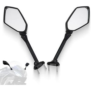 FOVPLUE Long Rear View Mirrors,Motorcycle Mirrors Adjustment for Kawasaki Ninja 650R 2009-2016,Ninja 1000 Z1000SX 2011-2015,NINJA 400R 2010-2014, NINJA ER6F ER-6F 2009-2016