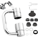 1440Â° Rotatable Faucet Aerator Extension, 2 Modes Universal Sink Faucet for Splash Reduction, 1080Â° Rotating Multifunctional U shaped faucet extender for Bathroom Sink Kitchen