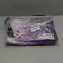 Estelar Textiler Purple and Greyish White Ombre Blackout Curtains 63 Inch Length, Rod Pocket Thermal Insulated Curtains for Girls Bedroom, Full Room Darkening Drapes for Kids Room, 42Wx63L, 2 Panels