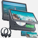 2 x 12" Full HD Screen Car Headrest DVD Player Monitor TV HDMI USB with Battery