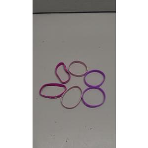 I Love Ballet Wrist Brands 6 Pack, Pink/Violet 
