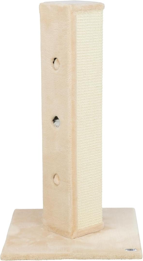 TRIXIE Soria 31.5-in Sisal Cat Scratching Post, Beige
Square Cat Tree with 3 Sisal Sides, Plush Rubbing Surface and Peek-a-Boo Cutouts for Interactive Indoor Play