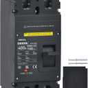 DIHOOL 400 Amp DC Circuit Breaker,2P 1500V 20kA,Heavy Duty Battery Disconnect Switch with Thermal Magnetic Trip for Solar System