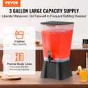 VEVOR Beverage Dispenser, 5 Gallon Drink Dispenser for Parties, Plastic Juice Dispensers with No-Drip Spigot, Iced Tea Lemonade Juice Water Dispensers, for Restaurants, Hotels, Parties
