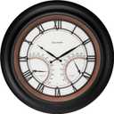AcuRite 24 Illuminated LED Large Outdoor Decorative Clock with Thermometer and Hygrometer Combo (75022M) Copper - Fully Backlit