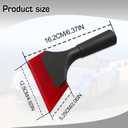 3 x Rubber Window Tint Squeegee, Super Flexible Silicone Squeegee No-Slip Handle for Car Remove Frost and Snow, RV, Windshield, Shower, Bathroom, Glass, Mirror 5 in Length (Red)