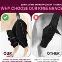 Dog Knee Brace for ACL, CCL, Arthritis, Joint Pain Hinged Leg Support for Torn Ligament, Luxating Patella, Rear & Hind Legs Orthopedic Compression & Mobility Recovery Wrap (Both Legs Extra Large)