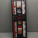 LaRibbons Christmas Wrapping Paper Sets, Classic Truck & Plaid & Cardinal Design with Ribbons & Gift Tags & Metallic Pom Pom for Christmas, Holiday, 30Inch × 10Feet（4 Rolls: 100 Sq.Ft.Ttl）