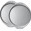 Pizza Pan - 14 Inch Nonstick Pizza Pan for Oven with Widen Handles for Cooking, Baking, and Grilling - Durable, Even Heating, Long-Lasting Kitchen Cookware (1 Grey)