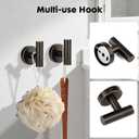 Oil Rubbed Bronze Bathroom Hardware Accessories Set 5 Piece, Stainless Steel Towel Bar Set 24 Inch,Toilet Paper Holder,Towel Ring Holder,Towel Rack Set,Brushed Bronze Bathroom Accessories Kit