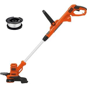 BLACK+DECKER Weed Wacker with Auto Feed, 14-Inch 2 in 1 String Trimmer Lawn Edger, Powerful 6.5-Amp Lightweight Electric Weed Eater (BESTA510)