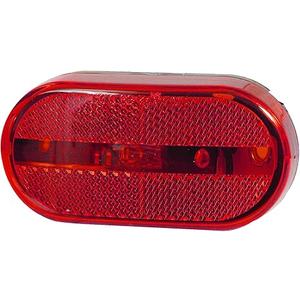 Optronics MC-31RBP MC31 Series Red Oblong Reflector Clearance/Side Marker Light