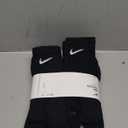Nike Unisex Adult Everyday Cushioned Training Crew Socks (6 Pairs) (Large, Black/White)