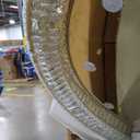 53.7'' Modern Crystal Big Large Chandeliers LED Dimmable Flush Mount Ceiling Chandeliers for Living Room High Ceiling Entrance Foyer Lobby Bedroom Gold