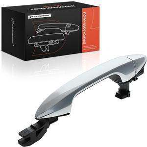 A-Premium Front Right Passenger Side Exterior Door Handle - Compatible with Honda Accord 2013-2017, Pilot 2015-2020 - for Models Without Smart Key Entry, Chrome Finish