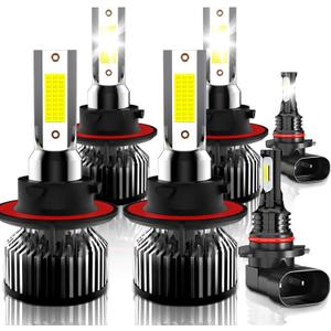 Compatible for Ford F250 High Low Beam Fog Lights F350 Super Duty F450 F550 2005 2006 2007 2008 2009 2010 2011 2012 2013 2014 2015 2016 2017 2018 2019 2020 2021 2022, Powersports Bulbs, 6-Pack