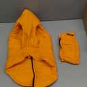 Large Dog Winter Coat with Back Zipper & Detachable Scarf, Waterproof Warm Dog Snow Jacket, Dogs Puffer Vest for Golden Retriever, German Shepherd, Orange 2XL