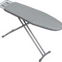 Ironing Board Full Size, BlissBoard 43"x13" Sturdy Heavy Duty Iron Board with Iron Rest, Heat Resistant Cover with Ultra Thick Padding, Height Adjustable, Silver