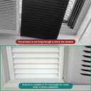 Window Air Conditioner,Side Insulated Foam Panel, Summer/Winter Heat and Draft Insulating,Two-Piece Full Surround Insulation Panels Window Seal with 4 Pressure Strips high density Mid rebound