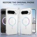 BENTOBEN Magnetic for Google Pixel 10 Pro XL Case, Clear Crystal Glitter Phone Case Compatible with MagSafe, Shockproof Sparkly Cute Women Girl Cover for Pixel 10 Pro XL 6.8 inch 2025, Clear Glitter