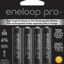 Eneloop Panasonic BK-3HCCA6BA pro AA High-Capacity Ni-MH Pre-Charged Rechargeable Batteries, 6-Battery Pack