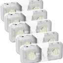 RVGUARD RV LED Ceiling Double Dome Light, 12V LED Lights, Interior Light with Adjustable Brightness & Memory Function, 6500K Cold White, for RV, Trailer, & Camper Van, 5 Pack