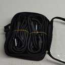 Extra Long Bungee Cords with Carabiner Hooks - Large Heavy Duty Outdoor Black Bungie Straps Set of 6 Pieces 72 Inch