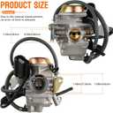 150cc gy6 carburetor PD24J for 4 Stroke Engines 125cc 150cc 152QMJ 157QMI 24mm for Motorcycle Scooter ATV Go Kart with Electric Choke Intake Manifold
