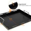 Stanbroil Full Size Griddle Insert for Weber Spirit 200 Series 2-Burner Gas Grills, Ceramic Coated Nonstick Flat Top Griddle for Weber Spirit I & II 200 Series Gas Grill, Black