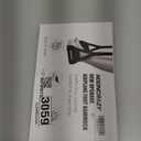 Airplane Foot Hammock, No Collapse Foot Rest for Plane Travel with Extended Adjustment Strap, Portable Desk Foot Hammock with Thickened Foam, Foot Sling Travel Essentials to Relax Your Feet (1 Pc Black)