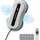 Window Cleaning Robot, Automatic Window Cleaner with Water Spray for Windows/Tiles/Class Door, Inside/Outside, 5600Pa Suction Power, 3.0 Path Planning, Remote Control