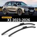 Front and Rear Windshield Wipers for BMW X1 2023-2026 for Car Window
