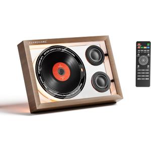 CD Players for Home, Retro Photo Frame Music Player, 5.4 Bluetooth Speaker, Retro CD Player with Speakers Light, Desktop Wall CD Player Wireless Speaker Built-in Mic Remote Control