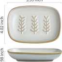Miamolo Soap Dish Bar Cleaner Dish for Shower, Ceramic Soap Dishes for Large Soap Bar Shampoo or Sponge, Shower Soap Dish Soap Saver Tray for Bathroom Kitchen Sink, Easy to Clean