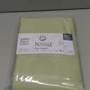 400 Thread Count 100% American Grown Cotton Flat Sheet - Cooling Sheets - King Sheets - Luxury Sateen Weave - King Flat Sheet Sold Separately - Super Soft Green Flat Sheet Only (King, Florentine Sage)