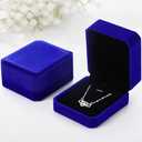 Sureio 24 Pcs Velvet Jewelry Gift Boxes Bulk for Necklace Pendant Ring Earring Bracelet Display Case Wedding (Royal Blue)