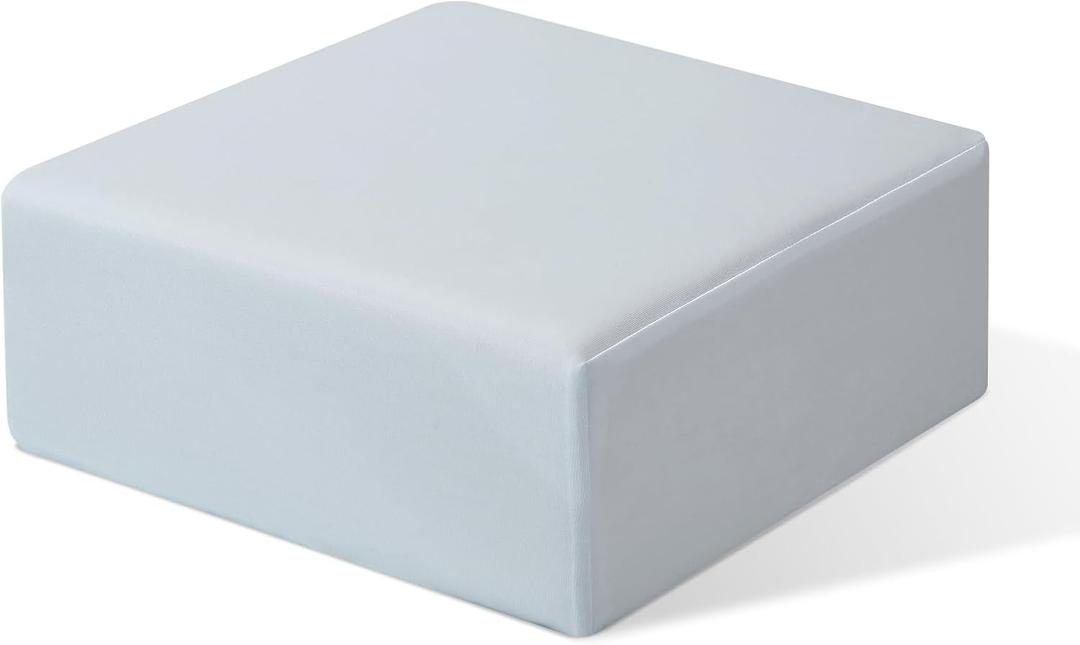 TOPPURE Cube Memory Foam Pillow (14"x14"x5 Large Cube), Side Sleeper Pillows, Cervical Neck Pillow for Travel, Soft but Spportive Bed Pillow for Neck and Shouder Pain Relief, Gray