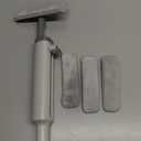 Portable Mini Cleaning Squeeze, Small Short Flat Mop with Rotatable Head and Reusable Microfiber Pads for Floor, Window Sill, Ceramic Tile Wall, Stove, Kitchen, Bathroom