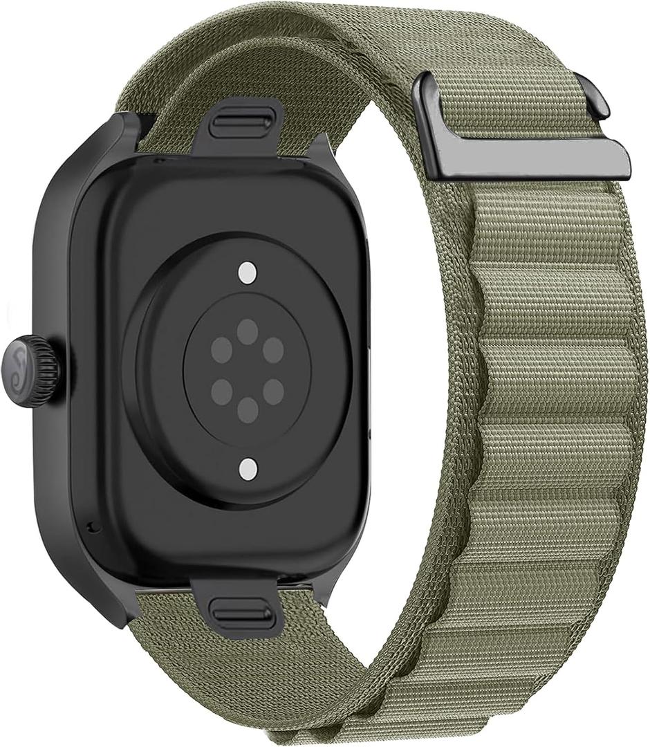 Alpine Loop Nylon Band - Compatible with Apple Watch Ultra 2/Ultra Bands 49mm 45mm 44mm for Men Women, Adjustable with Metal C Hook Strap for iWatch Ultra 2 iWatch Ultra Series 10 46mm SE/9/8/7/6/5